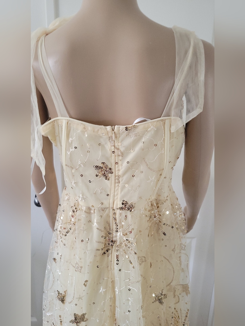 Unbranded Yellow Sequin Formal Dress - Picture 11 of 16